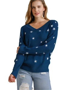 Maglione manica lunga scollo a V Umgee Star - Foto 1 di 6