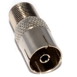 10 X Female Coaxial to F Connector Adaptors, Saorview, Free TV, Free To Air - Imagen 1 de 1