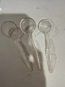 Vintage Lot Of 3 Plastic Dip Spoons. Made In Taiwan - Picture 1 of 4