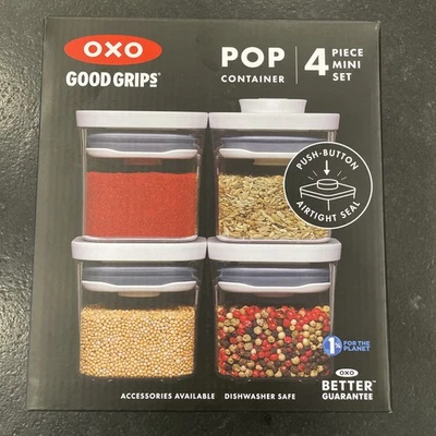 OXO - GG 4-PC Mini Pop Container Set - Clear (11236100) - Image 1 of 2