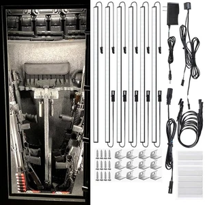 Door Activated Safe Light Kit, 6 Pack 12 Inch 5000K Black Led Safe Lighting K... - Picture 1 of 6