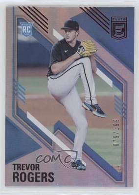 2021 Panini Chronicles Elite Red /199 Trevor Rogers #46 Rookie RC - Image 1 of 2