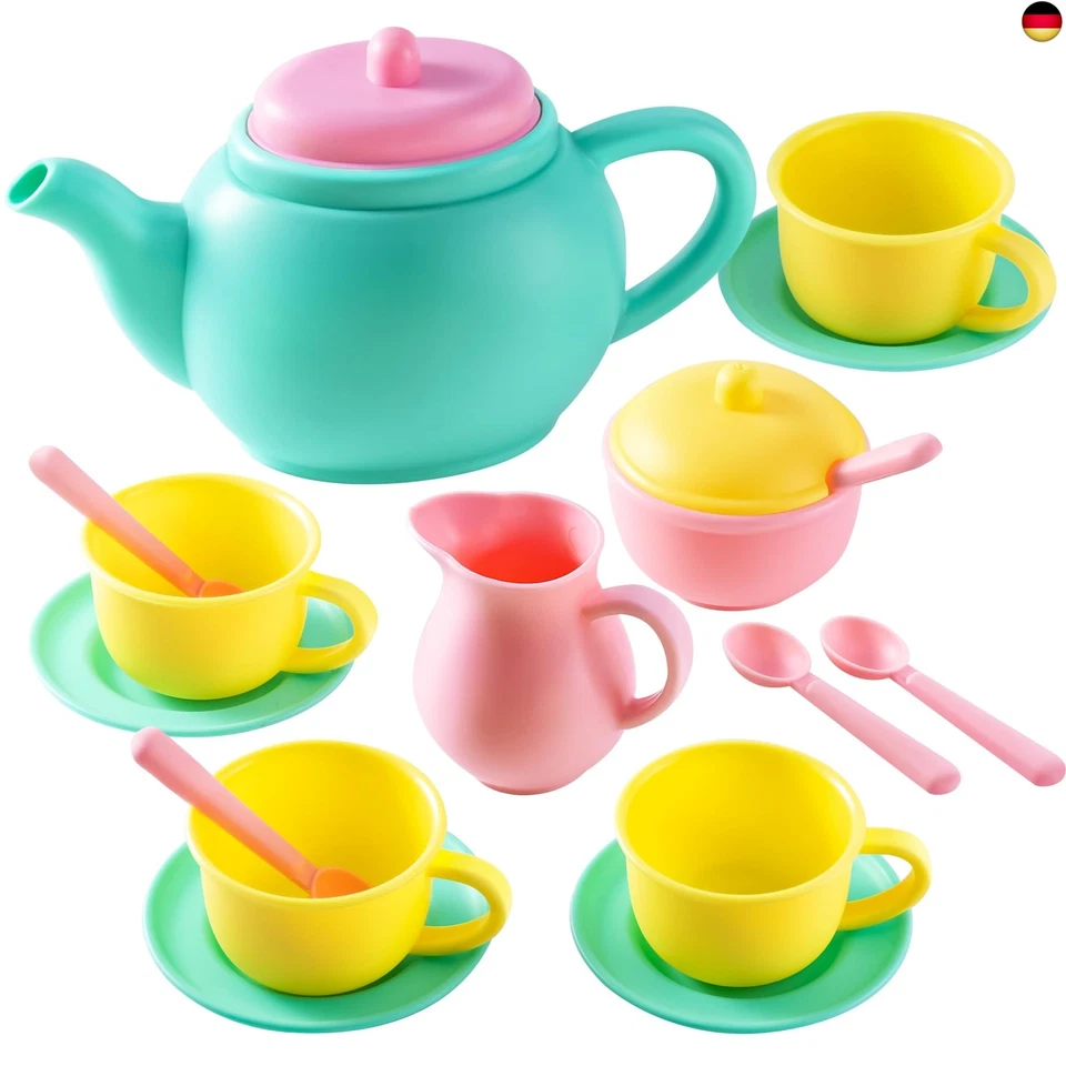 JOYIN Teeservice Kinder Set,Spielküche Zubehör,Tee Set Teeparty Kinderküche Ki - Bild 1 von 4