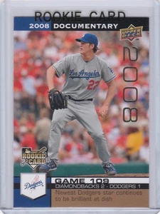 CLAYTON KERSHAW ROOKIE CARD 2008 Upper Deck Documnetary RARE GOLD VERSION $$ RC! - Bild 1 von 2