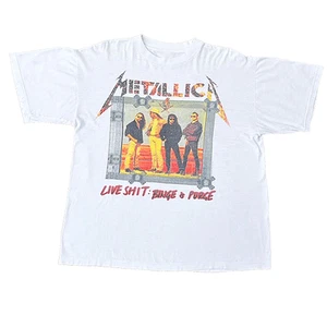 METALLICA LIVE SHT BINGE PURGE 1995 T-SHIRT WEISS DOPPELSEITIG - Bild 1 von 3