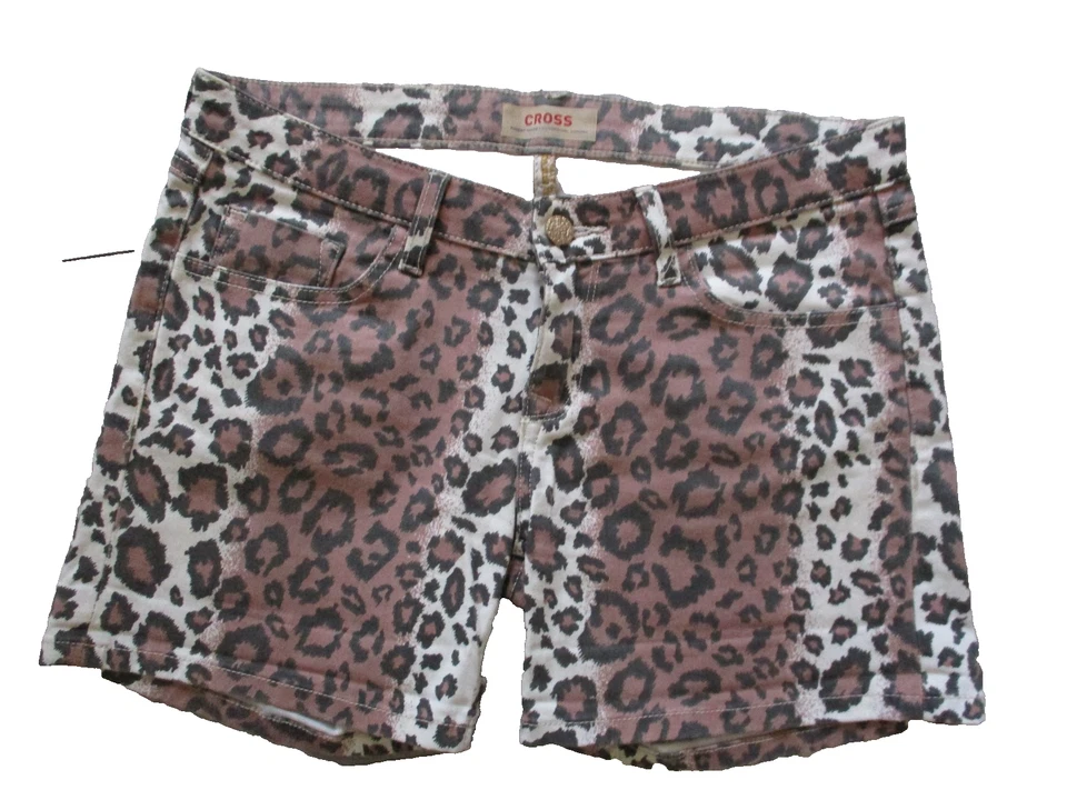 CROSS Jeans Short, Denim , Leopard passend Gr 36 stretch - Bild 1 von 1