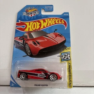 Hot Wheels Speed Graphics 5/10 Red Pagani Huayra Brembo NIP 148/250 Month 2019 - Foto 1 di 8