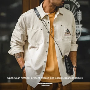 Camisa de manga larga estampada en tótem para hombre Sobrecamisa Hombre Otoño Prendas exteriores Camisas - Imagen 1 de 4