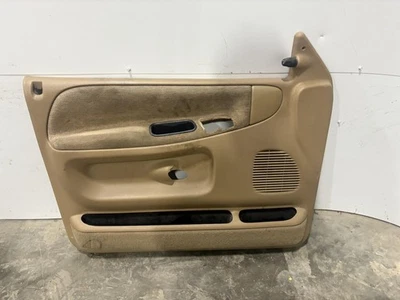 1995-1999 Dodge Ram 1500 Tan Left Driver Front Door Panel W/Switches - Imagem 1 de 4
