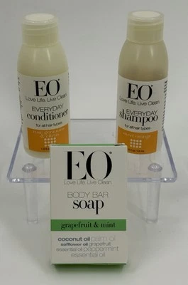 Xampu condicionador EO natural orgânico barra de sabão toranja e hortelã e rosa citrinos - Imagem 1 de 4