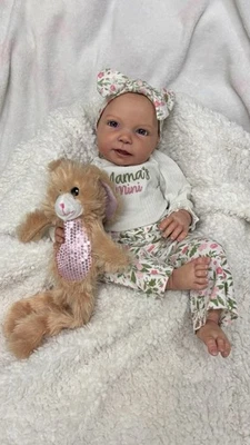 Bebé niña renacida "First Smiles" de Jannie DeLange Foto 1 de 4