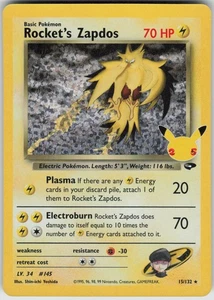 Pokemon Rocket's Zapdos 15/132 Celebrations: Classic Collection Classic Collecti - Picture 1 of 2