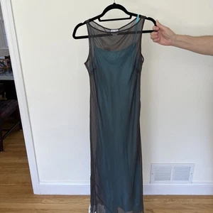 Loft Long Sleeveless Dress Size 4 - 100% Silk - Picture 1 of 6