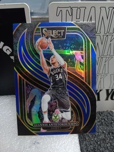 2024-25 Panini Select - Premier Level Giannis Antetokounmpo #137 Blue Prizm - Picture 1 of 2