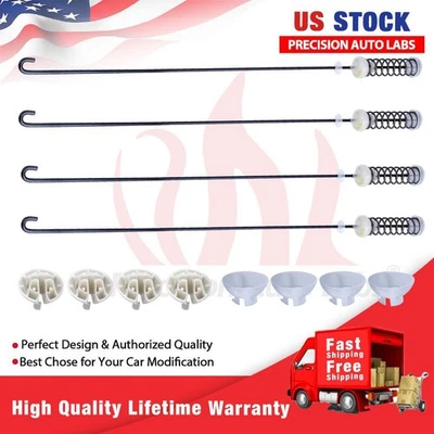 PRECISION AUTO LABS W10780048 4Pack Washer Suspension Rod Kit for Whirlpool Kenmore Washing Machine