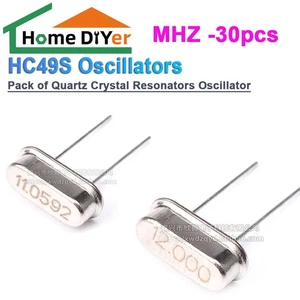 Packung mit Quarzkristall-Resonatoren, Oszillator HC49S,MHZ, 30 Stück - Picture 1 of 8