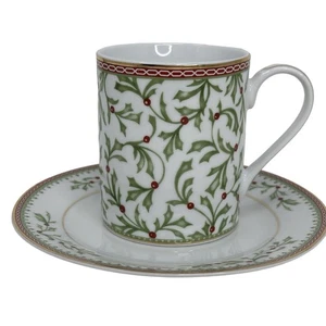 Mikasa Holiday Traditions Coffee / Tea Mug And Saucer - Picture 1 of 3