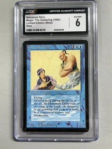 1993 Magic: The Gathering Limited Edition Beta Rare Mahamoti Djinn CGC 6 EX/NM - Picture 1 of 3