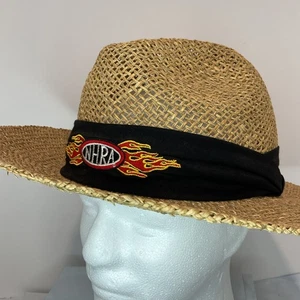 NHRA Sonnenschutz Strohhut 24 1/2" gewebt mit schwarzem Band und Logo  - Bild 1 von 7