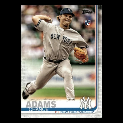 Chance Adams Rookie #98 2019 Topps New York Yankees Baseball Card MLB - Image 1 of 3