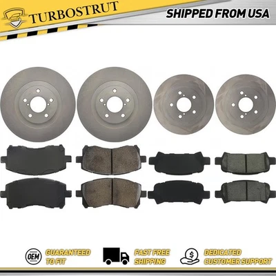 Kit de pastillas de freno delanteras y traseras OE para Subaru Impreza 2002 2,0 L Foto 1 de 2