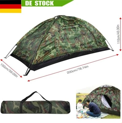 2 Person Camping Tent Camping Holiday Trekking Tent Tent One Man Tent ULTRALIGHT~ - Image 1 of 4
