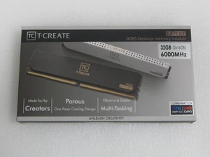 32GB (2x16GB) Team T-CREATE EXPERT DDR5 DDR5 6000MHz 16GBx2 CL30-36-36-76 1.35v - Bild 1 von 3