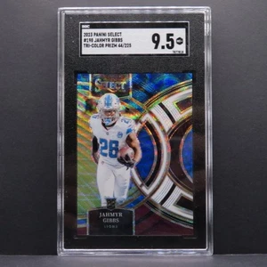 Jahmyr Gibbs (RC) - 2023 Panini Select Tri-Color Prizm /225 - #198 - SGC 9.5 - Picture 1 of 2