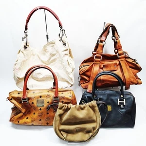 Chloe Loewe MCM Hand Bag Shoulder Bag 5 set Brown Leather 1561051 - Picture 1 of 9