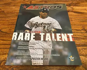 September / October 2004 Houston Astros Program Carlos Beltran RARE Talent - Picture 1 of 4
