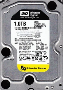 Western Digital WD1002FBYS-02A6B0 dcm: HBRNHT2CB 1TB 3.5" HDD SATA 3903 - Picture 1 of 3