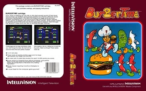 Burger Time Intellivision Box Case Cover Art Work Only - Picture 1 of 1