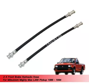Front Brake hydraulic Hose Fit Mitsubishi Mighty Max L200 Triton 1986 - 1994 - Picture 1 of 4