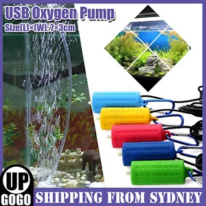 Ultra Silent Portable Mini USB Aquarium Fish Tank Oxygen Air Pump Energey Saving - Picture 1 of 11