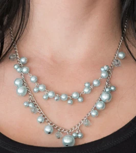 Paparazzi Necklace - Blissfully Bridesmaid - Blue - Picture 1 of 7