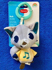 Tiny Love Polar Wonders Rob Arctic Husky Musical Stroller Crinkle Plush Baby Toy - Picture 1 of 13