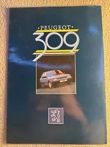 1986 Peugeot 309 Fold Out Brochure publication number C9683/1/125 - Picture 1 of 5