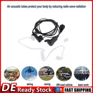 2-poliges Röhren-Ohrhörer-Headset, geräuscharm, für Motorola-Funkgeräte DE - Zdjęcie 1 z 10