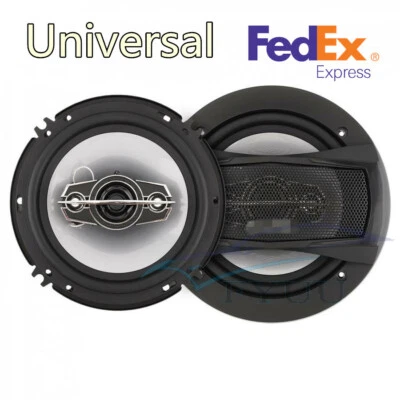 Universal Car 6'' 4 Way Hifi Auto Music Stereo Coaxial Speakers 2pcs 91dB/W New - Image 1 of 4