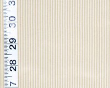 Tan white pin stripe taffeta fabric Clarence House material Candy BTY 
