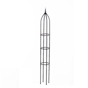 Garden 1.6m Metal Obelisk Climbing Plant Support Frame Trellis - Picture 1 of 1