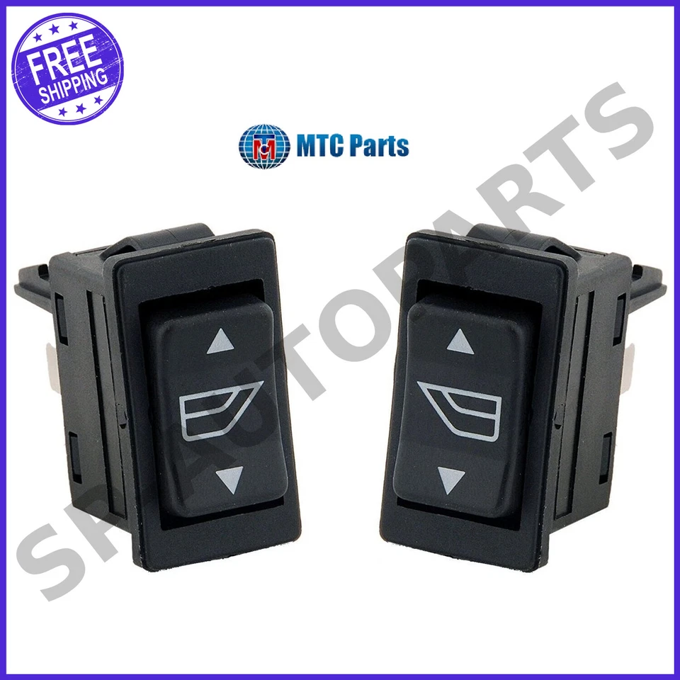 Left + Right Power Window Switch MTC DAC-7527 / DAC-7526 for Jaguar XJS XJ12 - Image 1 of 1