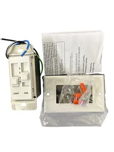 Monte Carlo Fans ESSWC-2 SPEED CONTROL AND LIGHT DIMMER SWITCH - Picture 1 of 2