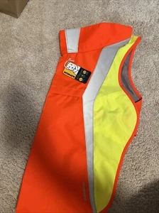 Hi Vis Medium Ruffwear Blaze Orange Jacket Reflective Rain Winter Waterproof - Picture 1 of 6