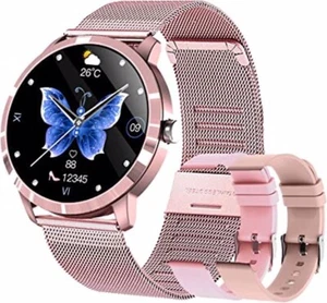 Smartwatch Damen, 1.09 Zoll Touch Fitnessuhr, Wasserdicht, Armbanduhr ÖZEN SAAT - Bild 1 von 7