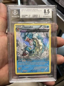 BGS 8.5 GYARADOS 21/98 2015 Pokemon XY Ancient Origins Full Art Double Holo Rare - Picture 1 of 2