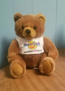 Hard Rock Cafe Niagara Falls Plush 9" Teddy Bear Canada 1999 Stuffed Animal Toy - Picture 1 of 9