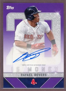 2022 Topps X Wander Franco Collection Purple Auto #50 Rafael Devers (BOS)/25 - Picture 1 of 2