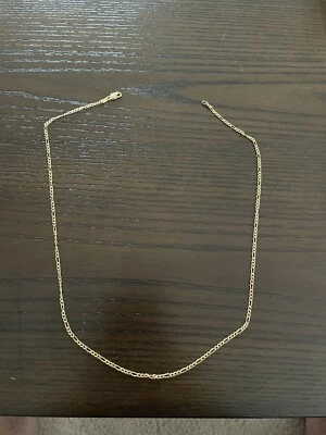 Hollow Figaro Chain 14K Yellow Gold 22" - Image 1 of 3