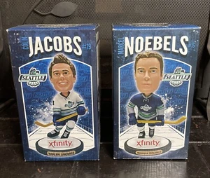 NEW Colin Jacobs & Marcel Noebels Seattle Thunderbirds Hockey 2 Bobbleheads WHL - Picture 1 of 9